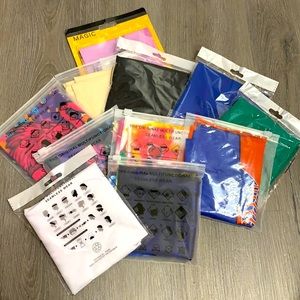 Bundle of 11 multifunctional seamless facemasks